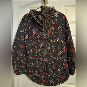 Women’s Vintage LL Bean Windbreaker Jacket with Cinched Waist